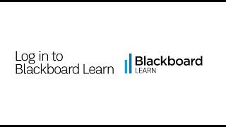 Log in to Blackboard Learn