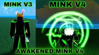 Getting Mink V4 with Full Upgrade ( Guild ) + Showcase In Blox Fruits