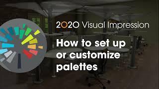 2020 Visual Impression Tip: How to set up or customize palettes