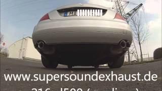 Mercedes Benz W216 CL500 Edelstahl Sportauspuff Sound von supersoundexhaust.de