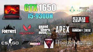 GTX 1650 laptop Test in 14 games ft i5-9300H in 2022