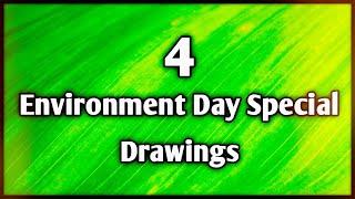 World Environment Day Drawings | 3 Different World Environment Day Drawings | Environment Day Poster