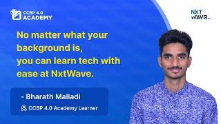 A Mechanical Engineering student is building tech skills | Bharath’s Journey with NxtWave Academy