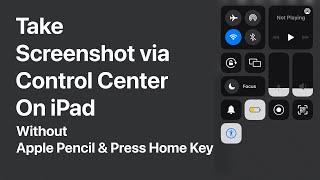 iPad Take Screenshot with Control Center #ipadtutorial #ipadtips