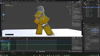 Animating aggressive walking  | Blender Roblox