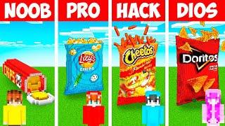 Minecraft NOOB vs PRO: Base Secreta en BOLSA de PAPAS FRITAS