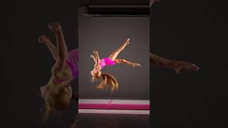 Kynlee having fun in the studio #acrobatics #gymnast #flexible