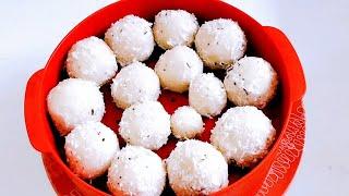 Pindi/Steamed Rice Dumpling/Rice Ball/Mangalore Breakfast Recipe/Pundi/BEARYSKITCHEN