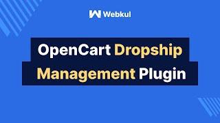 Opencart Dropship Management Plugin