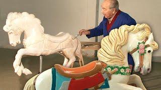 Rocking horses for fairs and carousels. Artisanal elaboration with wood | Lost trades | Documentary