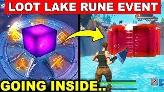 NEW Fortnite LOOT LAKE RUNE EVENT! -  SECRET BUNKER OPENING (Fortnite Battle Royale)