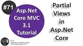 (#71) Partial view in asp.net core | Asp.Net Core tutorial