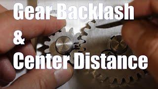 How to measure Gear Backlash and Center Distance