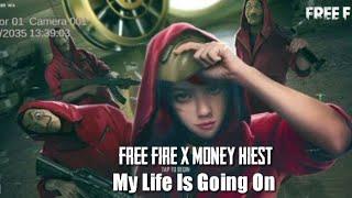 Free Fire X Money Heist new lobby song || My life is going on Song in free fire