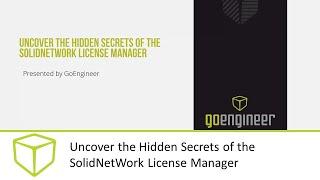 Uncover the hidden Secrets of the SolidNetWork License Manager