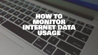 HOW TO MONITOR INTERNET DATA USAGE ASAP! | USING SOFTWARE