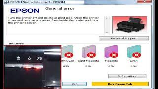 EPSON T60 General Error Problem Fix Epson Stylus Photo 6 Colors Printer General Error Problem