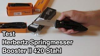 Test Herbertz Springmesser Booster II 420 Stahl | Springmesser nanokultur.de