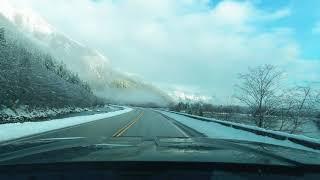 Winter drive to Terrace along the Skeena - A Northcoast Drone Production, DJI Osmo Action in 4K