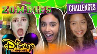 ZOMBIES Halloween Challenge ft. Kylie Cantrall  | Ruth & Ruby's Sleepover | Disney Channel