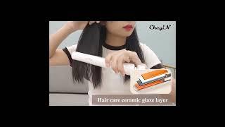 PTC heating technology, ceramic glaze coating,3D floating panel,heating even Hair Straightener HS534