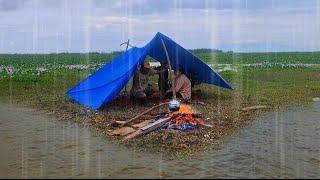 2 HARI BERBURU IKAN NILA MANCING IKAN GABUS MENIKMATI HASIL BERSAMA KELUARGA DI DANAU TEMPE