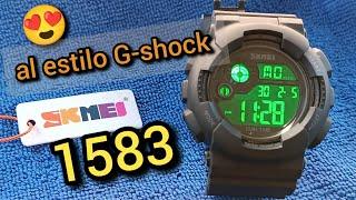 reloj SKMEI 1583 al puro estiló G-shock de Casio pero muy económico