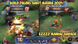 BUILD MASHA PALING GAMPANG MANIAC SAVAGE 2021 - build tersakit masha