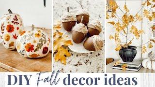 3 DIY Fall Decor Ideas  Budget Friendly + Easy | Fall Decorating Ideas