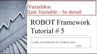 Robot Framework With Selenium and Python | Tutorial 5 | List Variable and Collections with Example