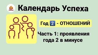 Календарь Успеха,  год 2 - отношений. часть1 проявление года в плюсе