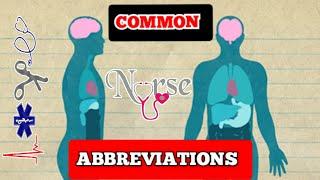 COMMON Nurse Abbreviations | Common Medical Abbreviations