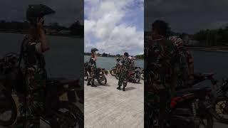 Sedang berada di pelabuhan kota ombak sarmi papua.