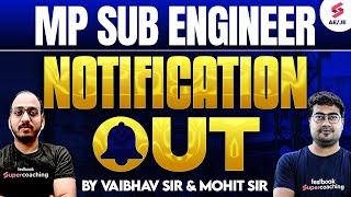 MP Sub Engineer 2024 Notification Out MP Vyapam Grade 3 2024 Notification