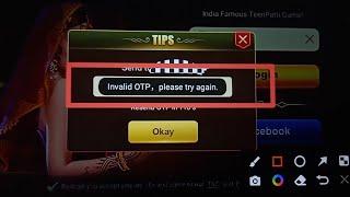 How to fix Invalid OTP please try again. problem solve in Teen Patti Hasrat