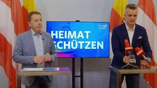 „Präsentation Kandidatenlisten für die Nationalratswahl“ und „Aktuelle politische Themen“! 