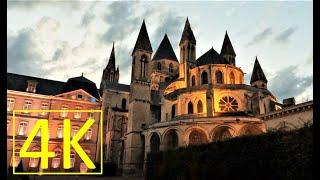 CAEN 4K ( Normandy, France ) in 9 minutes - crowd-free tourism