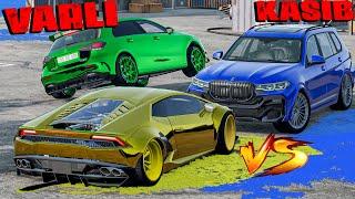 Varlı Lambo v10 Kasıb Bmw X7 v8 Draq Yarışı Etdilər | Maşın Oyunları | BeamNG.Driver #malikbedelov