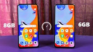 Redmi Note 11 Pro (8GB) vs Redmi Note 11 Pro (6GB) -  SpeedTest & Comparison! (More 2GB Ram is Good)