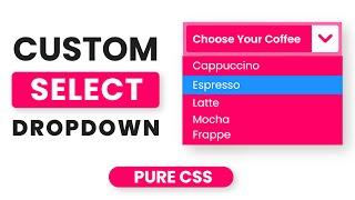 Custom Select Menu | Pure CSS