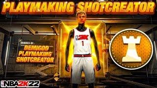 *NEW* REBIRTH PLAYMAKING SHOT CREATOR BUILD IS THE BEST POINT GUARD BUILD IN NBA 2K22