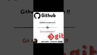 Git Vs GitHub Shorts | #github #git #code #coder #repository #developer #programming #coding