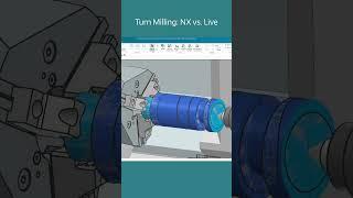 Turn Milling in NX CAM vs. Live on the Machine 
