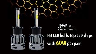 AutoPowerz LED Headlight For Maruti Suzuki, Mahindra, Volkswagen, Hyundai, Honda Universal For Car