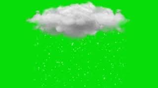 Green screen rain and cloud video