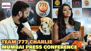 777 Charlie MUMBAI PRESS CONFERENCE | Rakshit Shetty, Charlie, Sangeetha Sringeri | Cute Moments