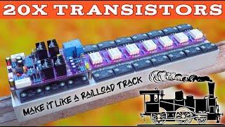 [DIY] Powerful Amplifier using 20 Transistors 2SC2922 & 2SA1216 | cbz project