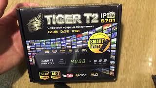 TIGER T2 IPTV 6701 Т2 ПРИЁМНИК. ОБЗОР, НАСТРОЙКА WIFI И ТЕСТЫ