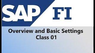 SAP FI Overview and Basic Settings - Class 01