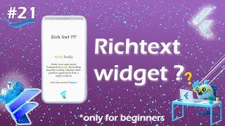 Richtext widget  | Richtext with TextSpan